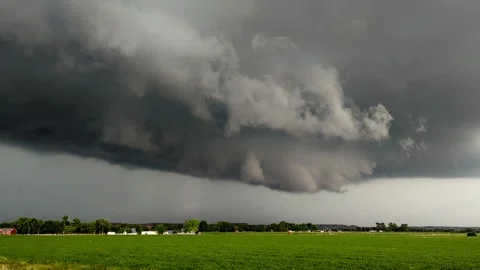 Thunderstorm Time Lapse Nebraska Stock Footage 277791561
