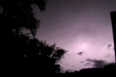 Thunderstorm Tropical Lightning 4xThunderstorm cloud to cloud lightning 4x3 V2 Stock Footage 8740905