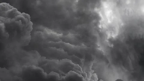 Thunderstorms and the Foreboding Presence of Dark Clouds 動画素材 240848126