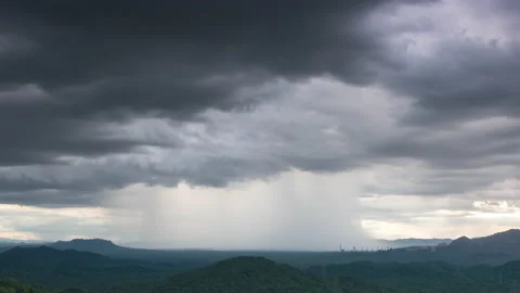 Thunderstorms on the horizon Time lapse. Stock-Footage 158347410