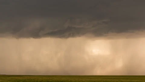 Thunderstorms move through the Colorado plains dropping lots of lightning Stock Footage 278230537