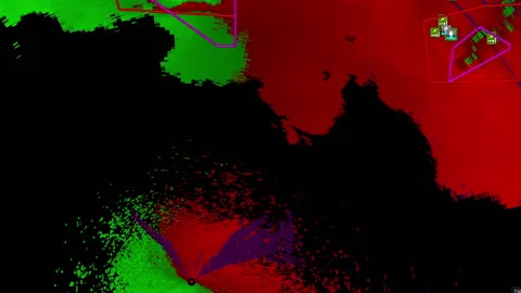 Thunderstorms with tornado warning and lightning on severe weather radar screen Stock Footage 157930174