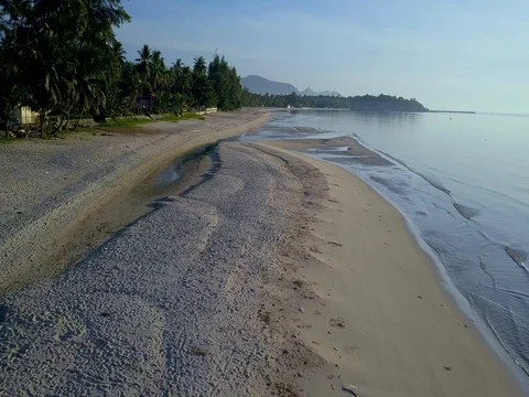 Thung Wao Lan beach, Chumphon, Thailand. Stock Footage 77284748