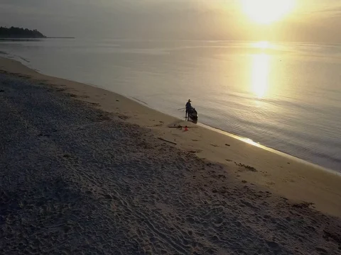 Thung Wao Lan beach, Chumphon, Thailand. 스톡 동영상 77285017