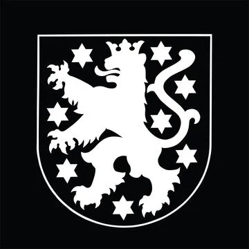 Thuringen coat of arms vector silhouette illustration isolated Stock Illustration