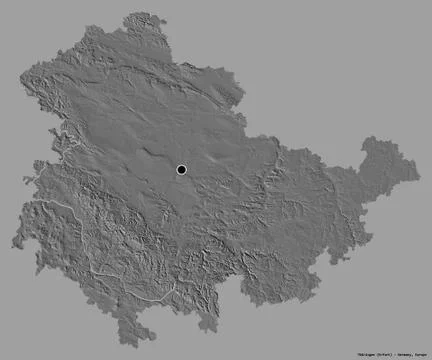 Thuringen, state of Germany, on solid. Bilevel Stock Illustration