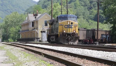Thurmond train station Stock Footage 5325933
