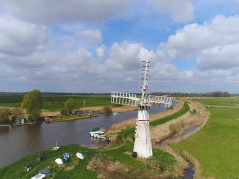 Thurne windmill Stock Footage 74703157