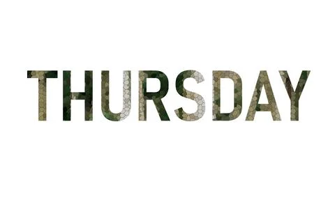 THURSDAY Stock Illustration