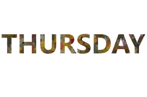THURSDAY Stock Illustration