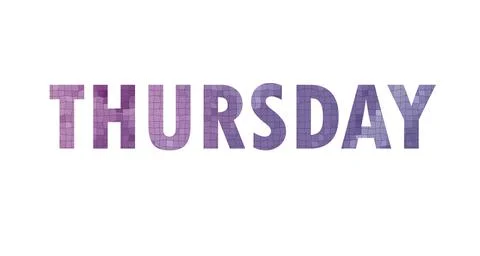 THURSDAY Stock Illustration