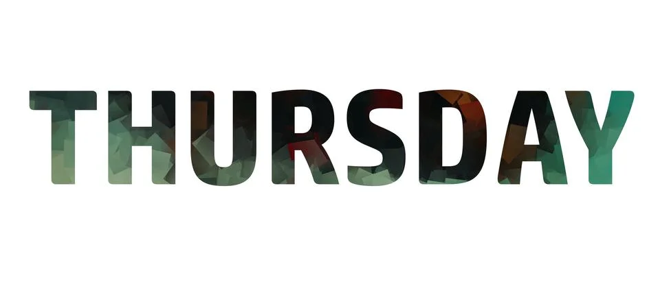 THURSDAY Stock Illustration