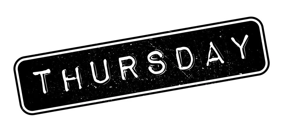 Thursday rubber stamp Stock Illustration
