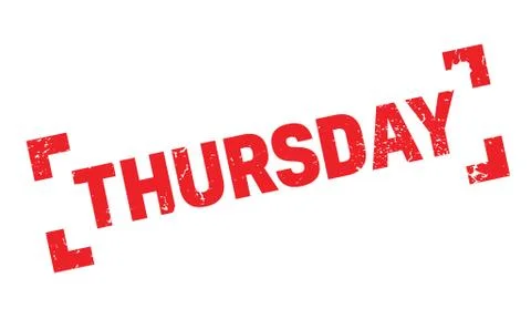 Thursday rubber stamp Stock Illustration
