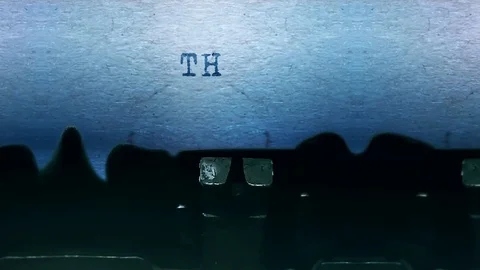 Thursday words Typing on a sheet of paper with an old vintage typewriter. 動画素材 127170553