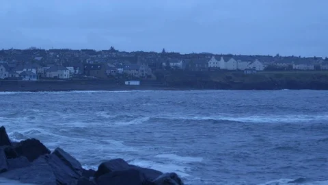 Thurso in the winter Stock Footage 125037502