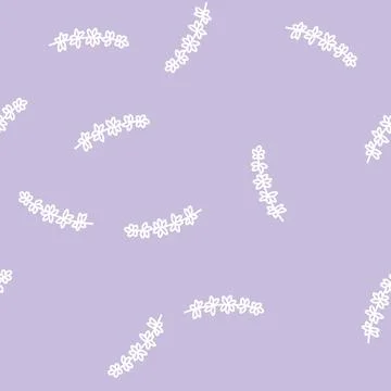 Thyme branch line seamless pattern Illustrazione stock