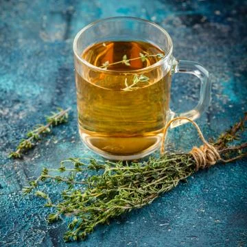 Thyme herbal tea 写真素材