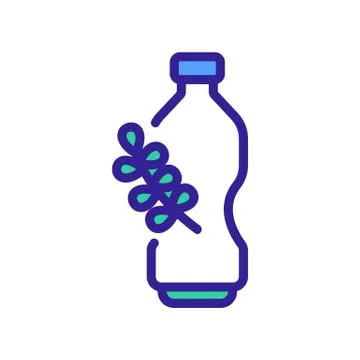 Thyme potted plant icon vector outline illustration Stock Illustration
