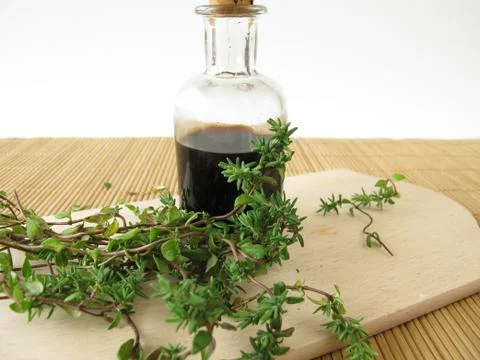 Thyme syrup Stock Photos