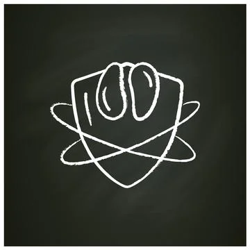 Thymus chalk icon Stock Illustration