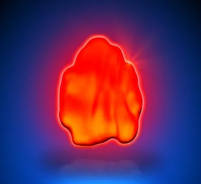 Thymus - Internal organs - blue background 스톡 일러스트
