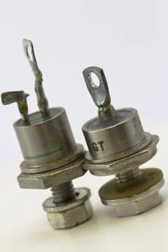 Thyristor and diode Fotos Stock