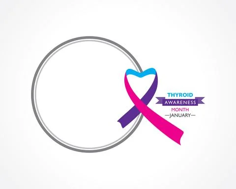Thyroid Awareness Month observed in January Stock Illustration