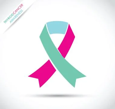 A thyroid cancer awareness Stock Illustration