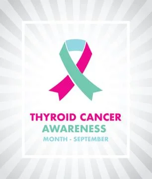 Thyroid cancer awareness Stock Illustration