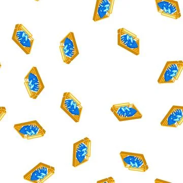 Thyroid gland diagnostic isometric icon seamless pattern イラスト素材