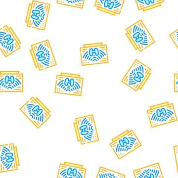 Thyroid gland diagnostic vector seamless pattern Stock Illustration