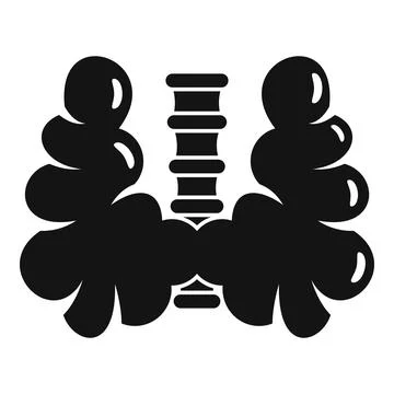 Thyroid gland icon, simple style イラスト素材