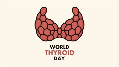 Thyroid gland World day Stock Footage 337583342