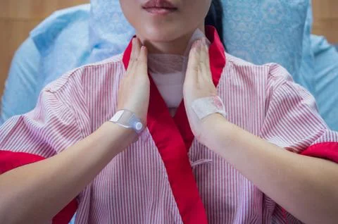 Thyroid Patients Stock-Fotos