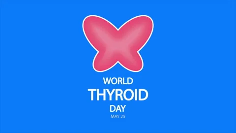 Thyroid world day gland Stock Footage 307878781