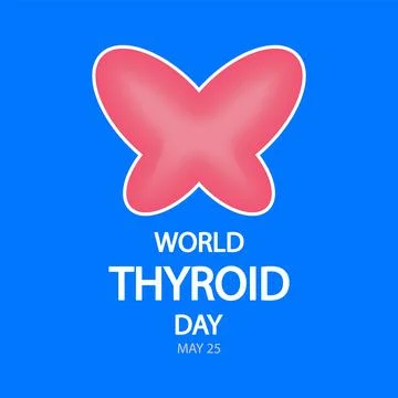 Thyroid world day gland Stock Illustration