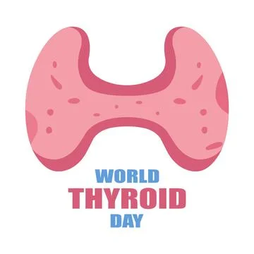 Thyroid world day gland Stock Illustration