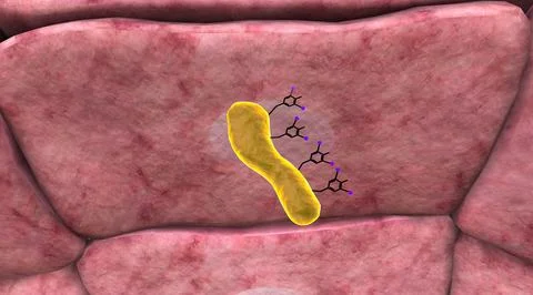 Thyroxine hormone is produced in the thyroid gland from tyrosine and iodine. Stock Illustration