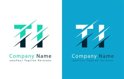 TI Letter Logo Vector Design Template Elements Stock Illustration