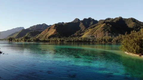 Tiahura, Moorea,French Polynesia Stock Footage 91408520