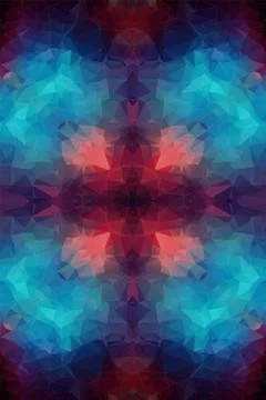 Tial orange polygonal background Stock Illustration