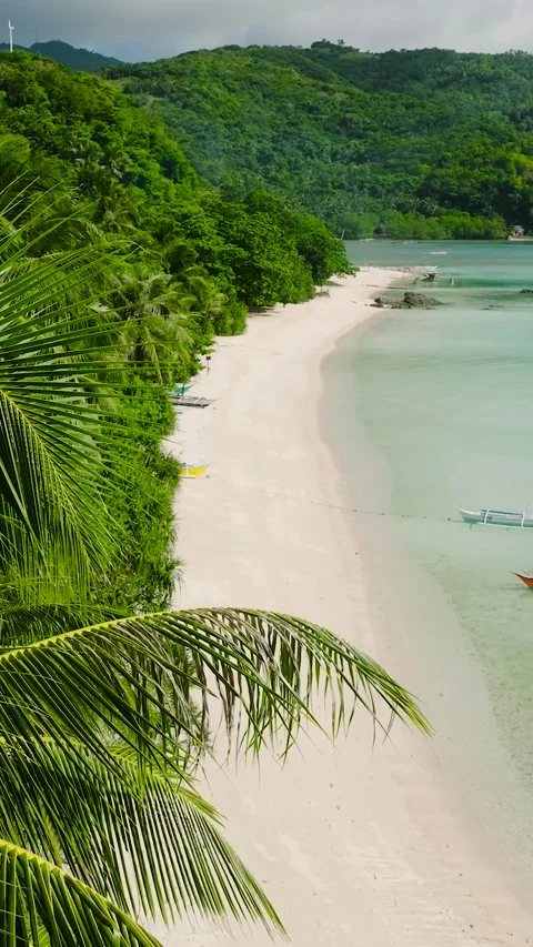 Tiamban Beach in Romblon, Philippines. Stock Footage 342684020
