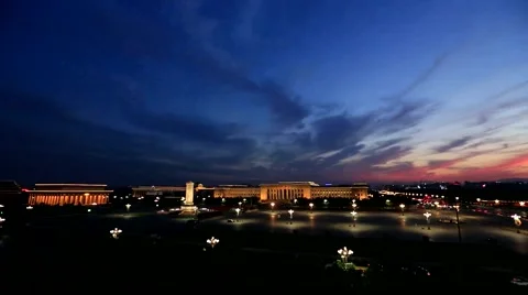 Tian 'anmen ,Night view Stock-Footage 53203771