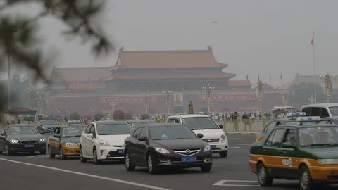 Tian An Men Square Stock Footage 100153737