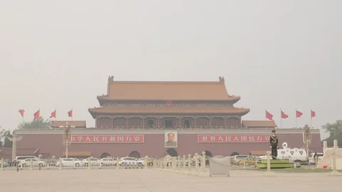 Tian An Men Square Stock Footage 100156222