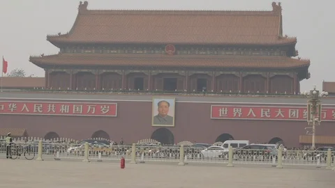 Tian An Men Square Stock Footage 100157163