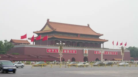 Tiananmen at daytime HD. Stock Footage 40422503