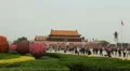 Tiananmen Square in Beijing, China, Gate to Forbidden City, time lapse HD Footage