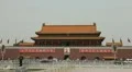 Tiananmen Square in Beijing, China, Gate to Forbidden City, time lapse HD Footage